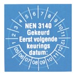 Toebehoren voor meetinstrument Nieaf-Smitt NEN 3140 stickers